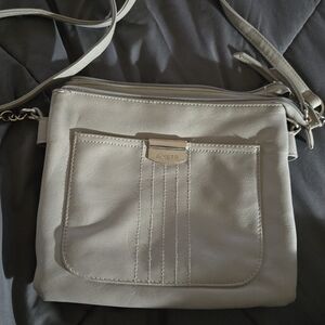 Rosetti Soft Gray Crossbody Bag